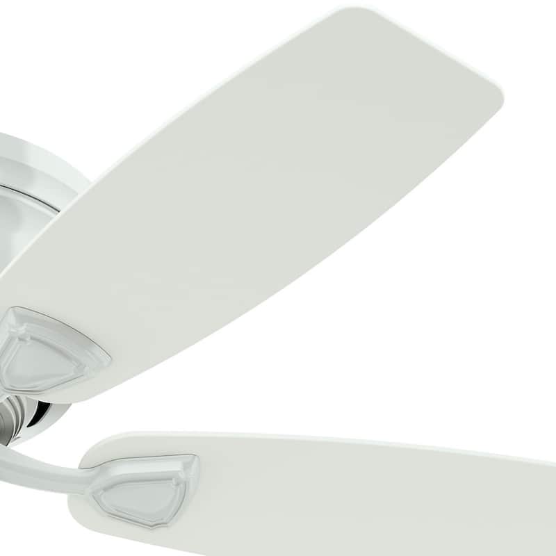 Hunter 48" Sea Wind Outdoor Low Profile Ceiling Fan with Pull Chain, Damp Rated