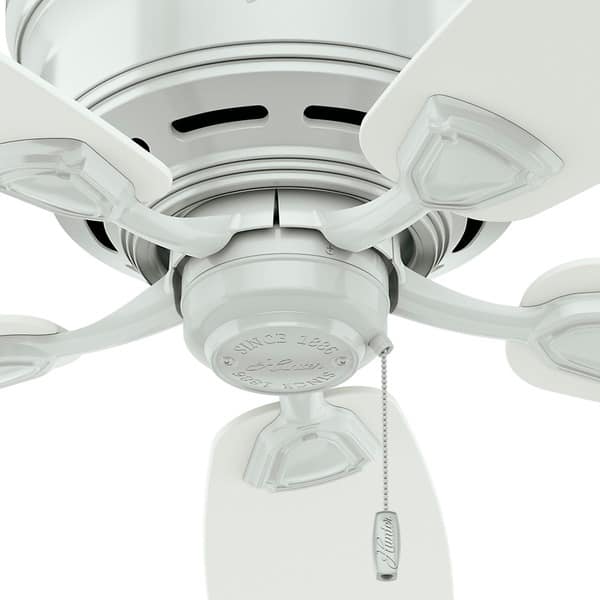 Shop Hunter Sea Wind 48 Inch Etl Damp Rated White Ceiling Fan