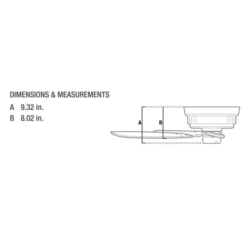 Hunter 48" Sea Wind Outdoor Low Profile Ceiling Fan with Pull Chain, Damp Rated