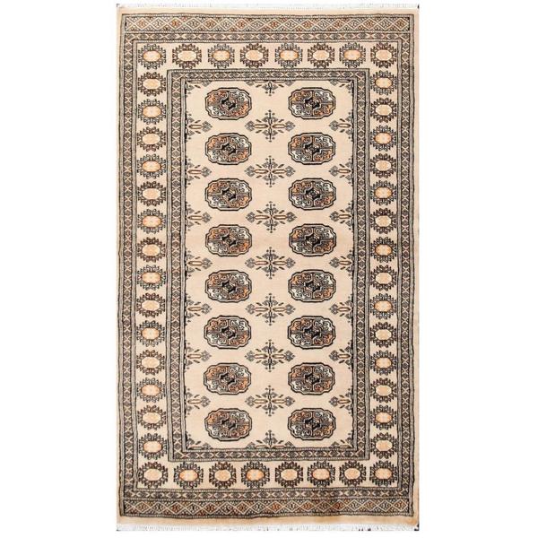 Handmade Bokhara Wool Rug (Pakistan) - 3'1 x 5'3