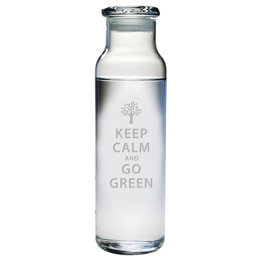 Keep Calm and Go Green Water Bottle