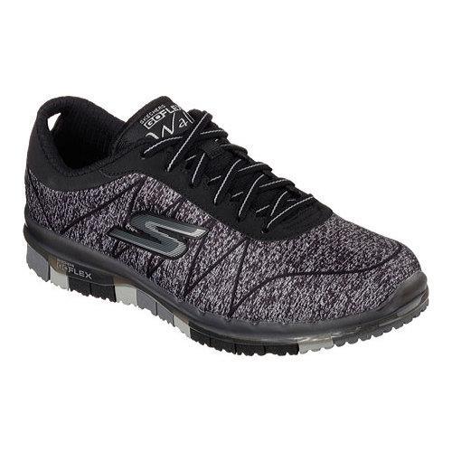 Womens Skechers GO FLEX Walk Ability Sneaker Black/Gray  