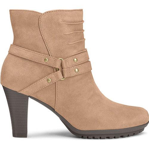 Womens Aerosoles Ment To Be Ankle Boot Taupe Leather   17536907