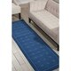 preview thumbnail 37 of 40, Nourison Westport Solid Geometric Area Rug 2' 3" x 7' 6" - Dark Blue
