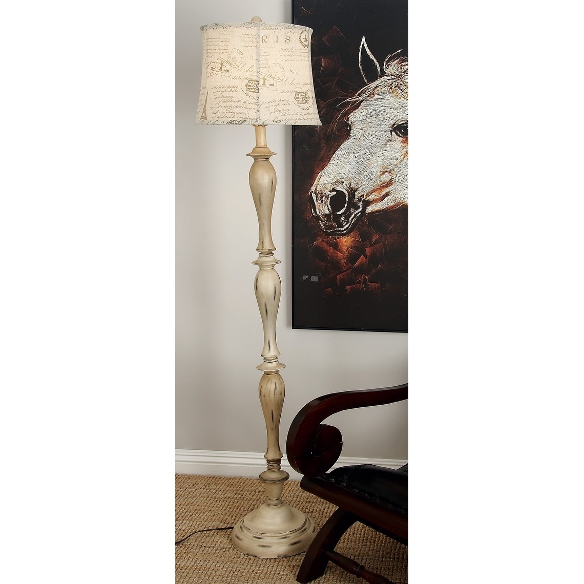 Polystone 64 inch Floor Lamp