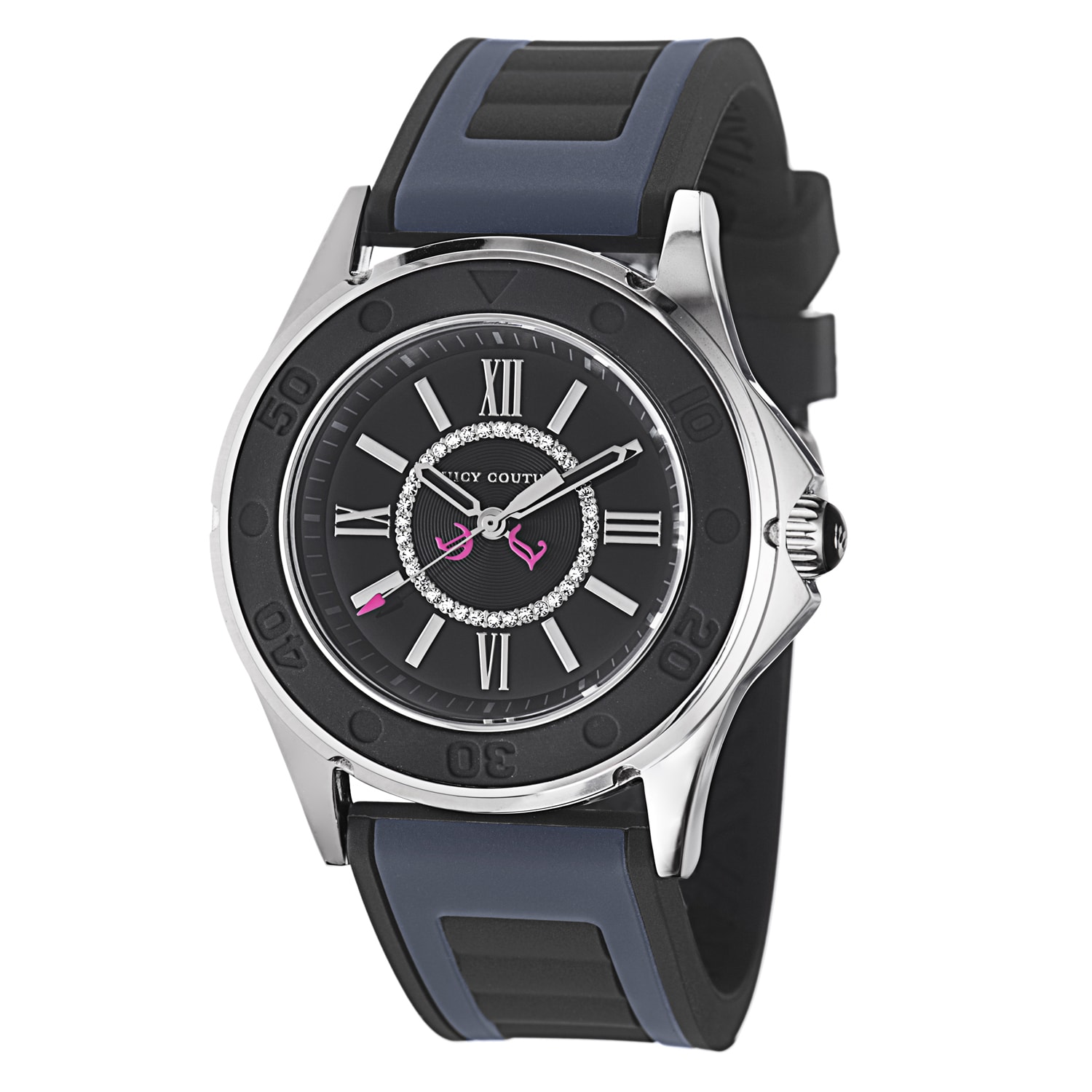 Juicy Couture Women's 'Rich Girl' Navy Stainless Steel Watch