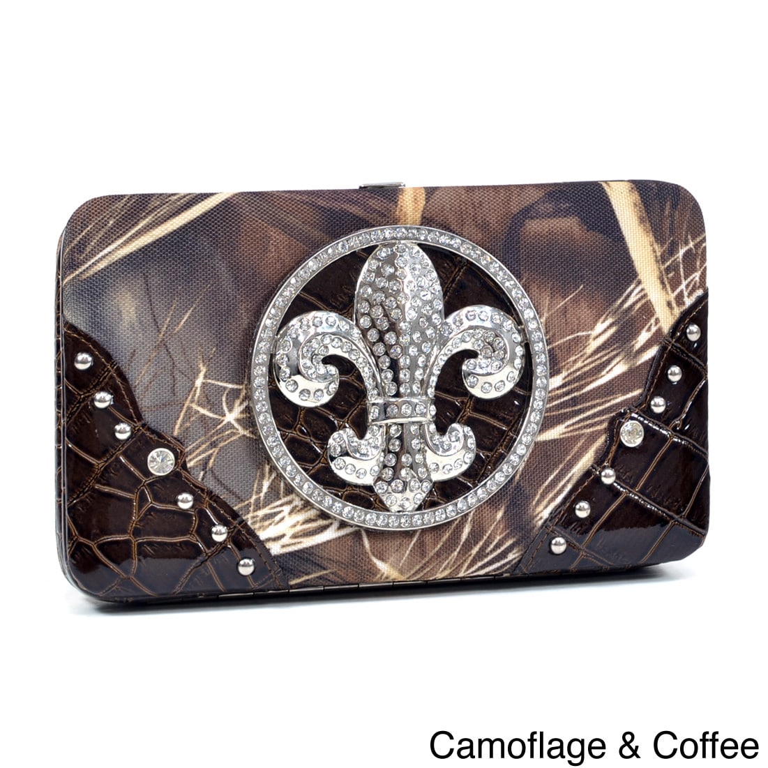 Realtree Camouflage Fleur De Lis Framed Wallet