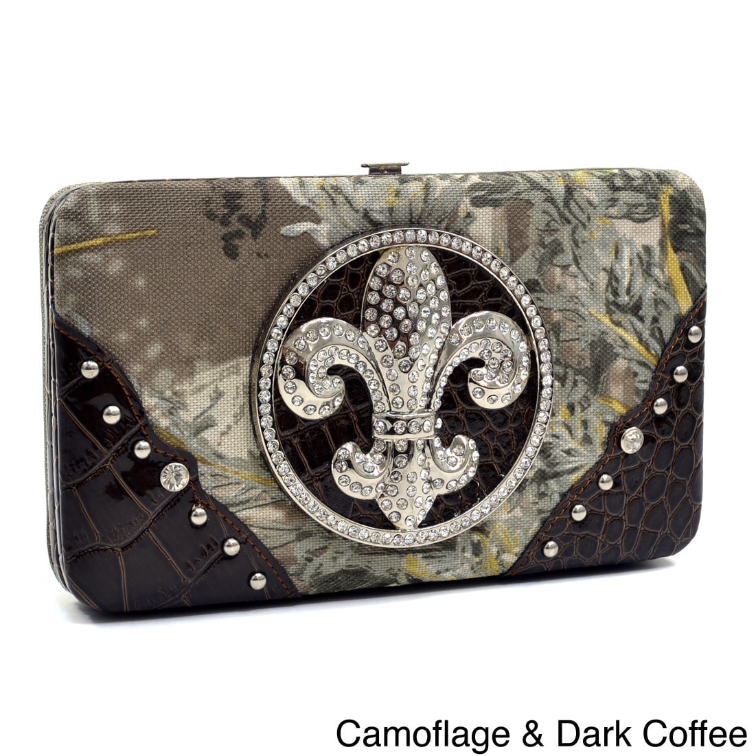 Realtree Camouflage Fleur De Lis Framed Wallet