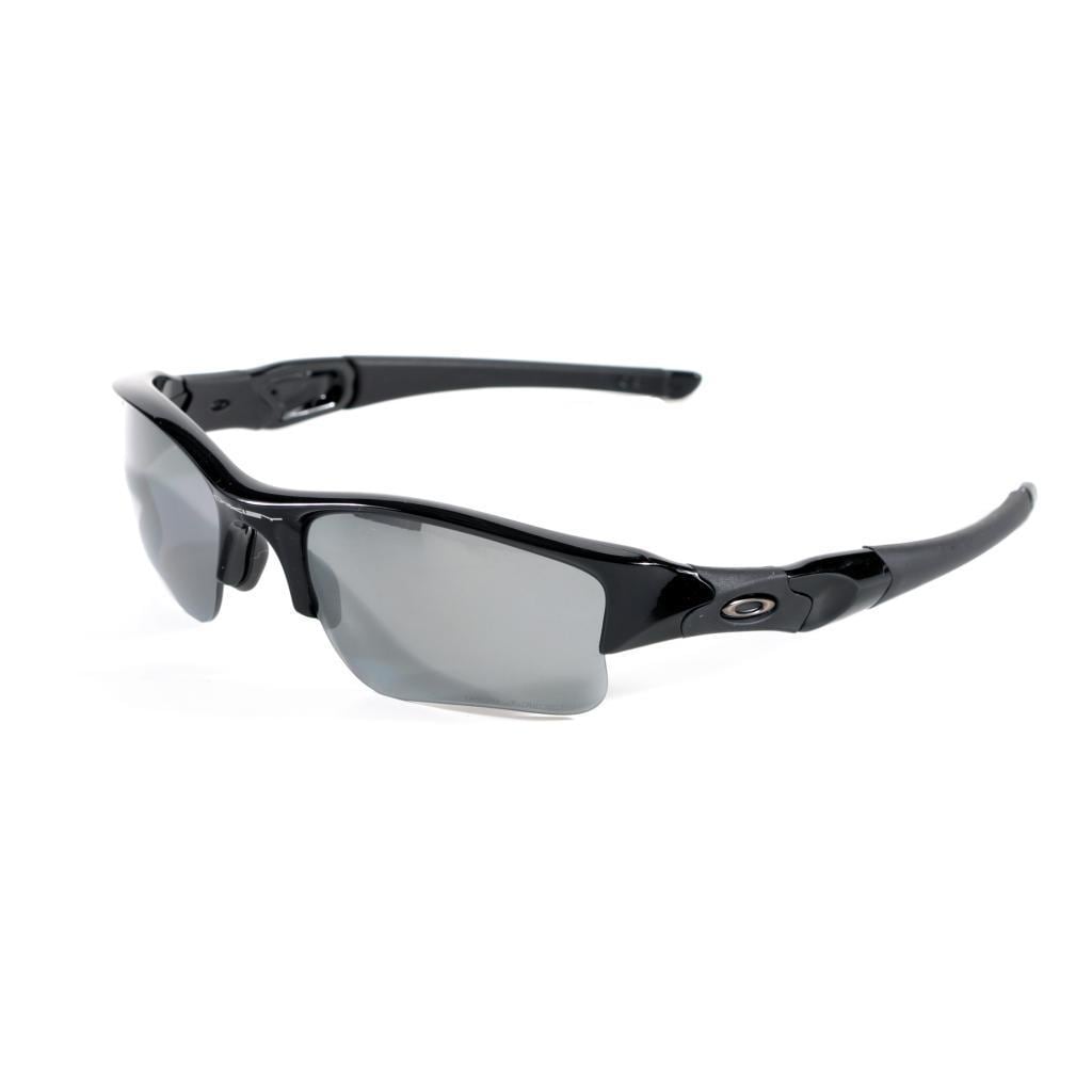 Oakley Flak Jacket Xlj Black With Black Iridium Polarized Lenses