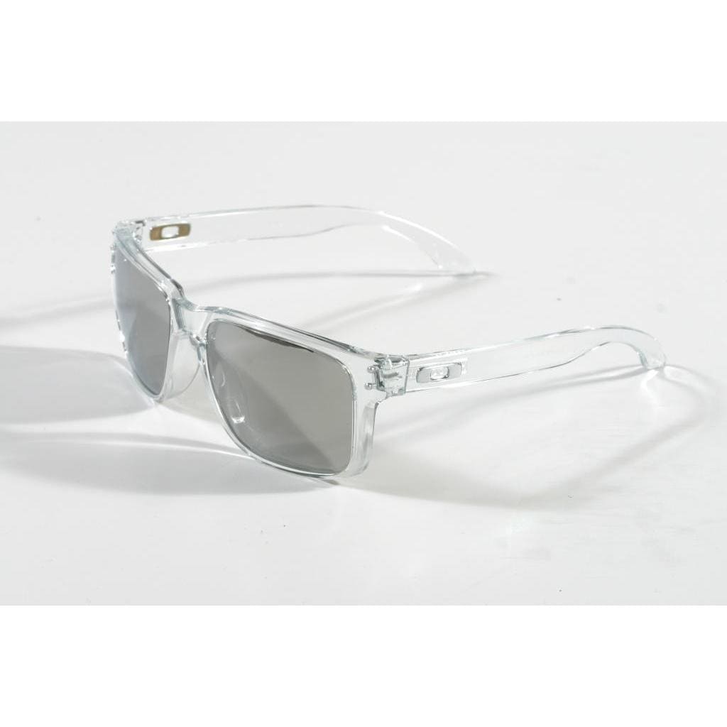 Oakley Holbrook Clear With Chrome Iridium Lenses