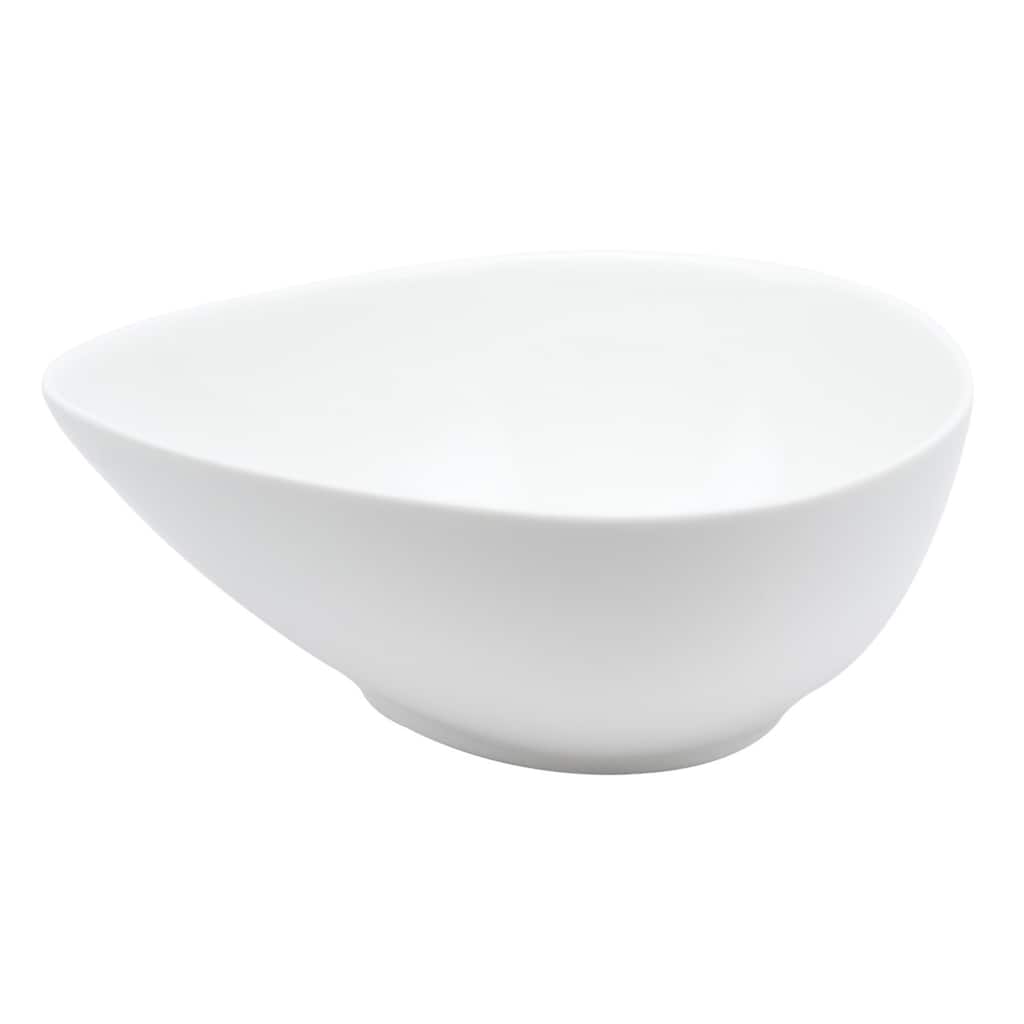 Red Vanilla Teardrop Bowls (Set of 4)