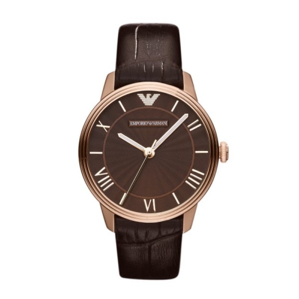 Armani Women's AR1619 Classic Brown Leather Watch Women's Armani Watches