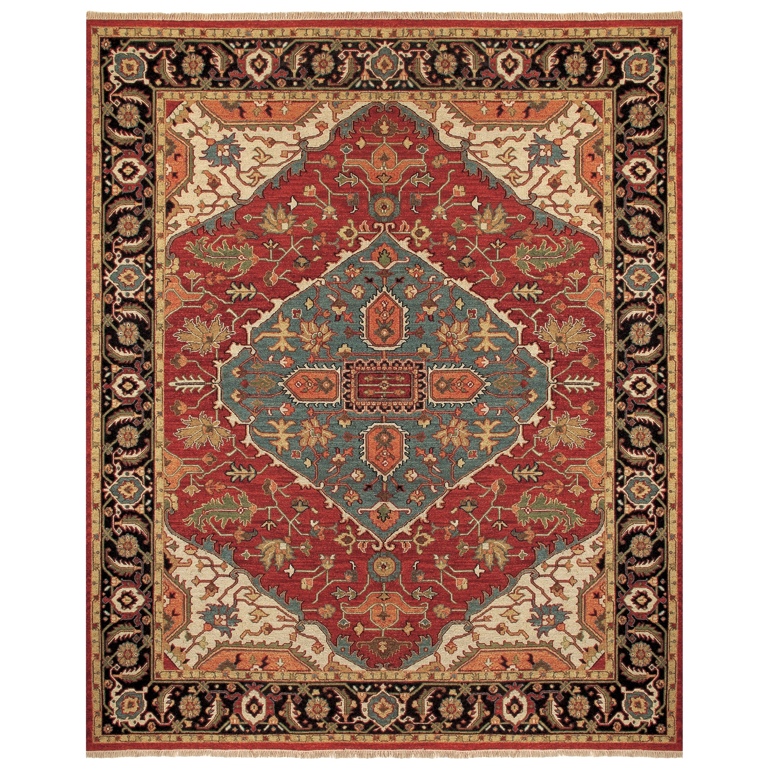 Ihrin Red Black Rug (86 X 116)