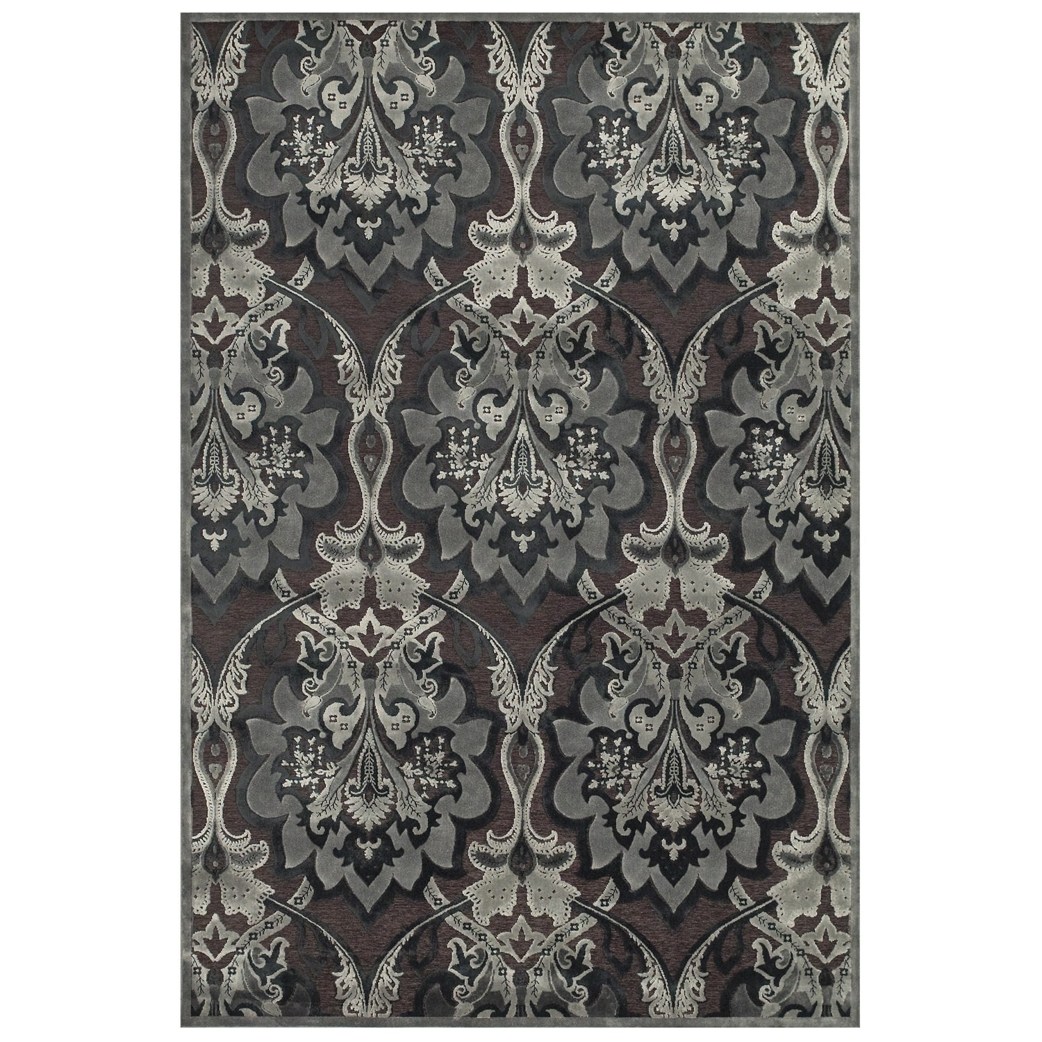 Laois Dark Grey Dark Grey Rug (76 X 106)