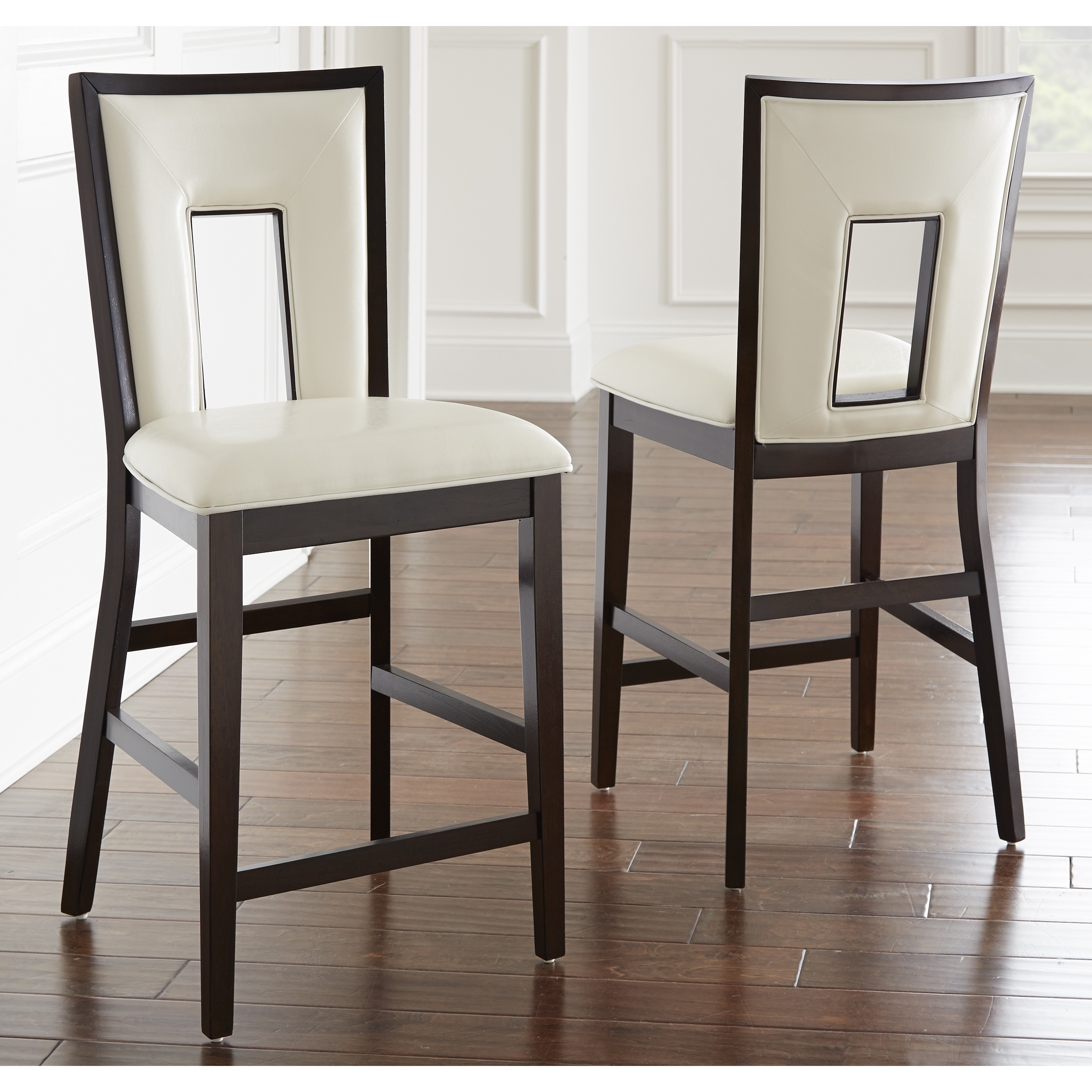 Domino Counter height Keyhole Chair (set Of 2)