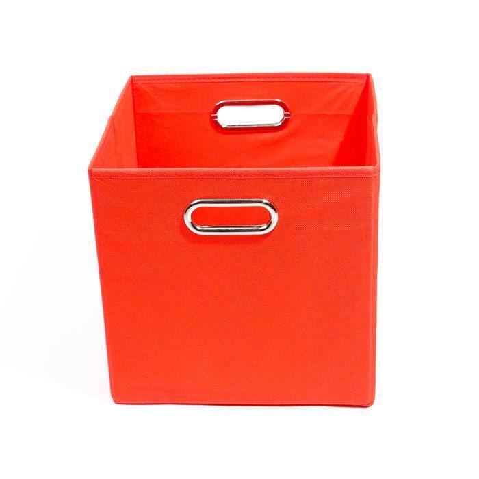 Bold Solid Red Folding Storage Bin