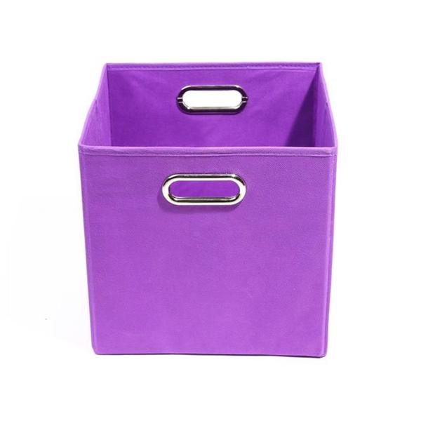 Color Pop Solid Purple Folding Storage Bin Free Shipping On Orders