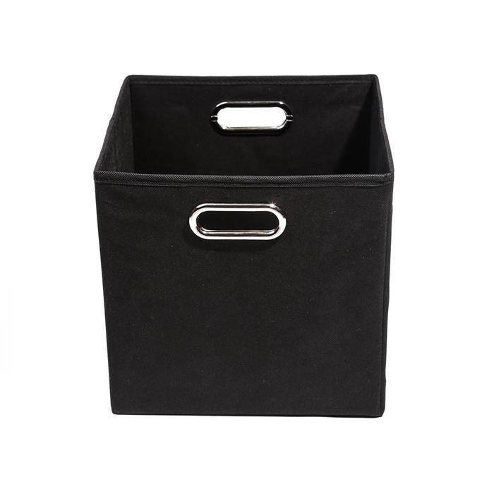 Smarty Pants Solid Black Folding Storage Bin