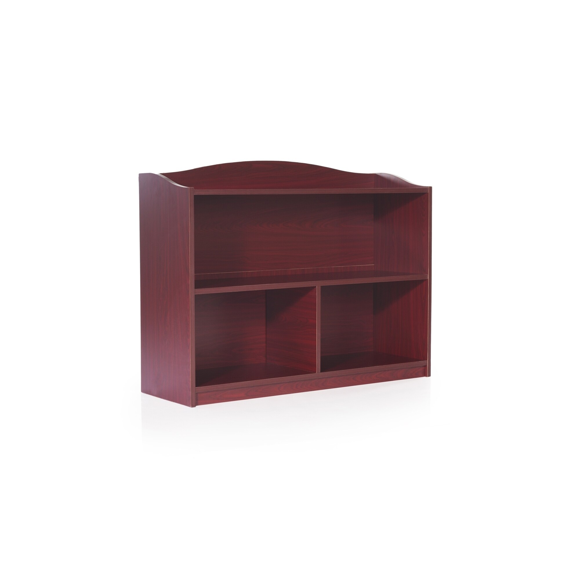 Shop 3 Shelf Bookshelf Cherry Overstock 9103953