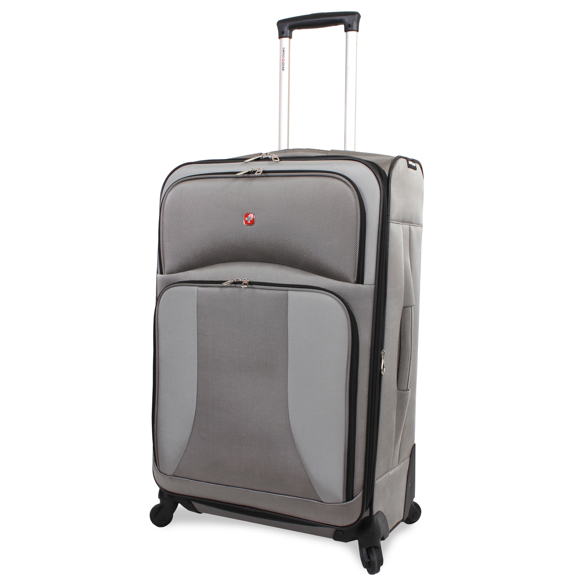 Swiss Gear 3 piece Grey Expandable Spinner Upright Luggage Set