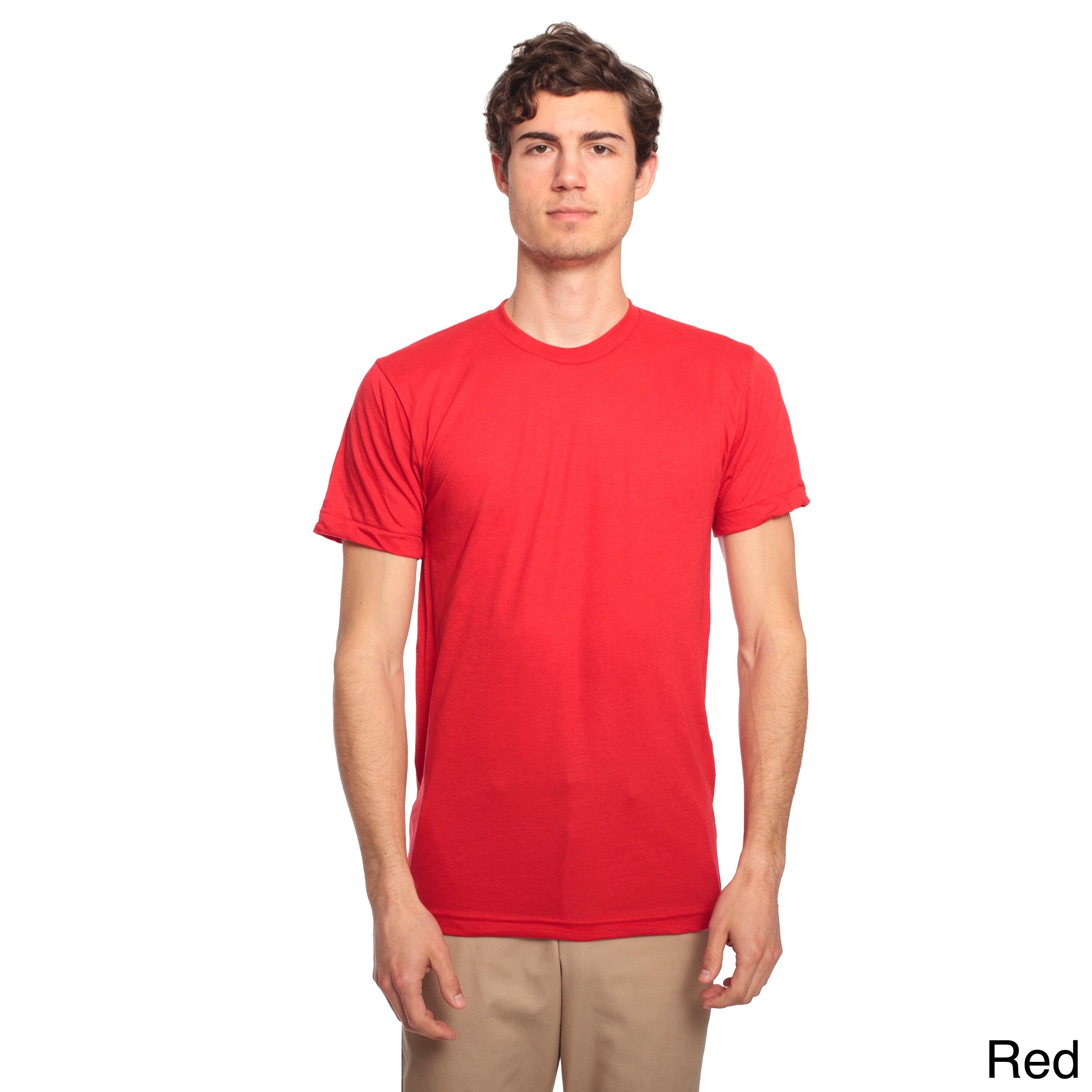 American Apparel American Apparel Unisex Poly cotton Crew Neck T shirt Red Size XS