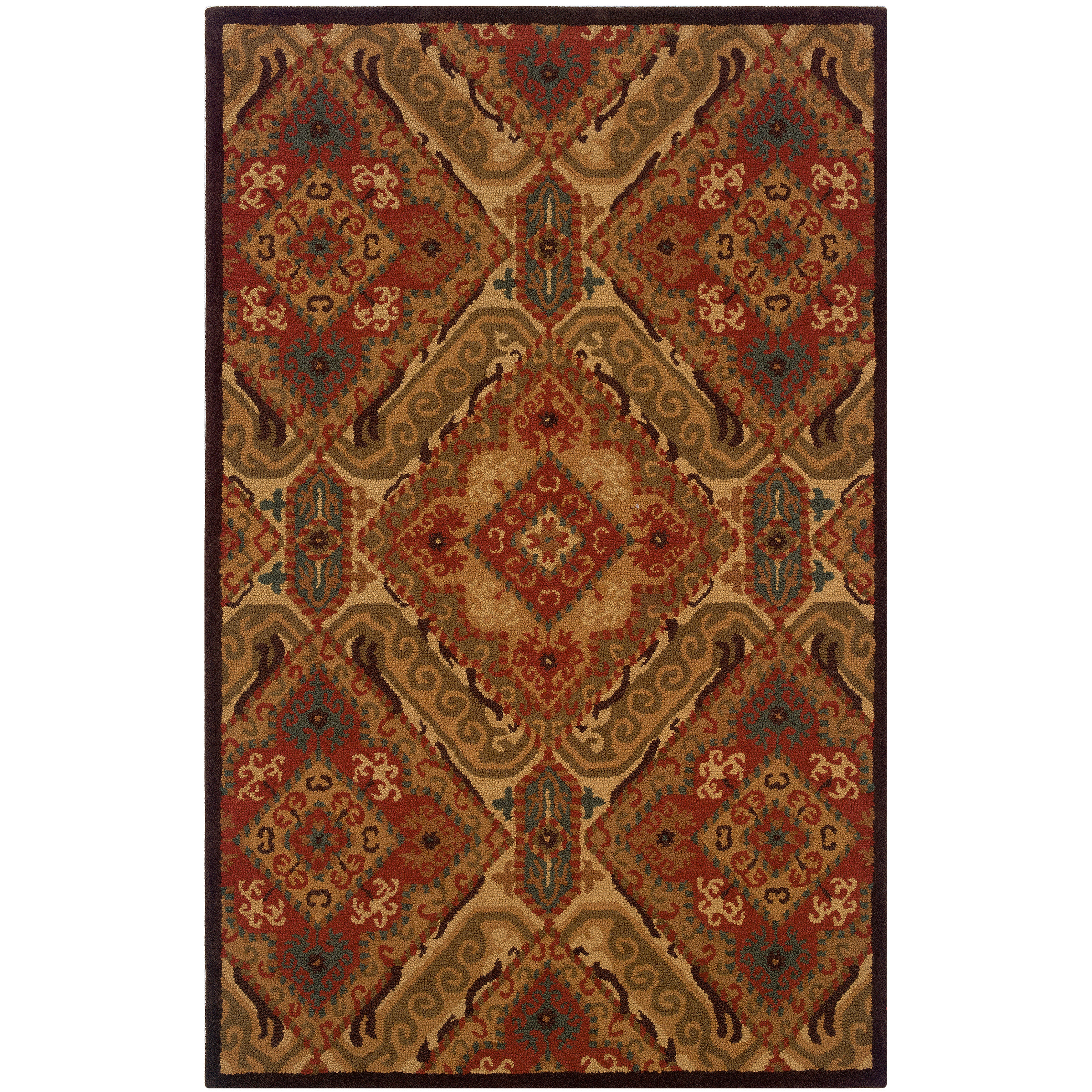 Lnr Home Dazzle Red Rectangle Area Rug (5 X 79)