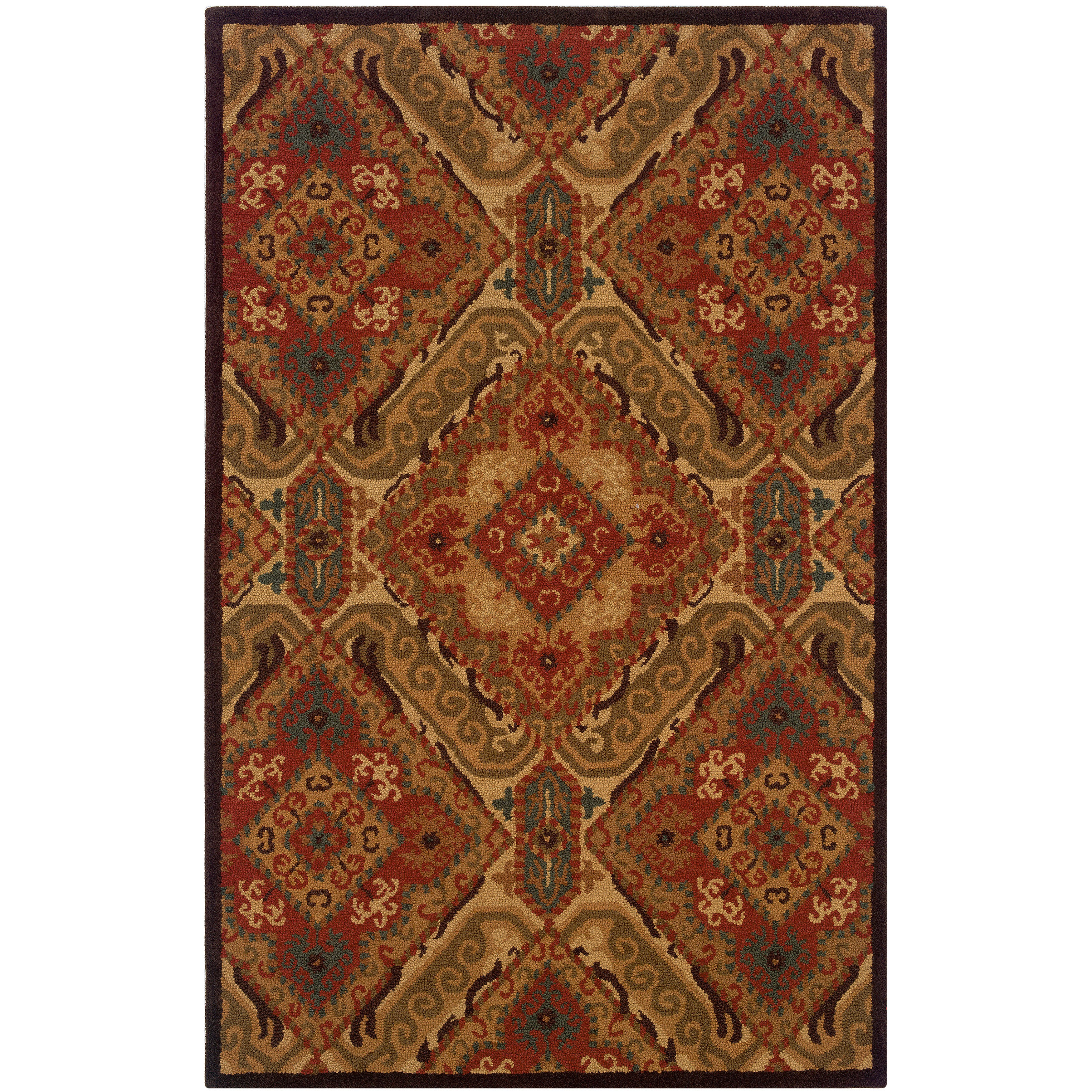 Lnr Home Dazzle Red Rectangle Area Rug (5 X 79)