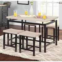 Simple Living Delano Two-tone 5-piece Dining Set
