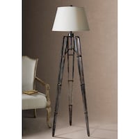 Royal Marine 65-inch Wood Aluminum Tripod Floor Lamp - Free Shipping ... Royal Marine 65-inch Wood Aluminum Tripod Floor Lamp - Free Shipping ...
