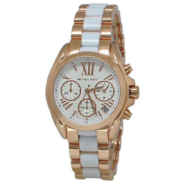 Michael Kors Womens MK5907 Bradshaw Mini Rose Gold Watch   16291443