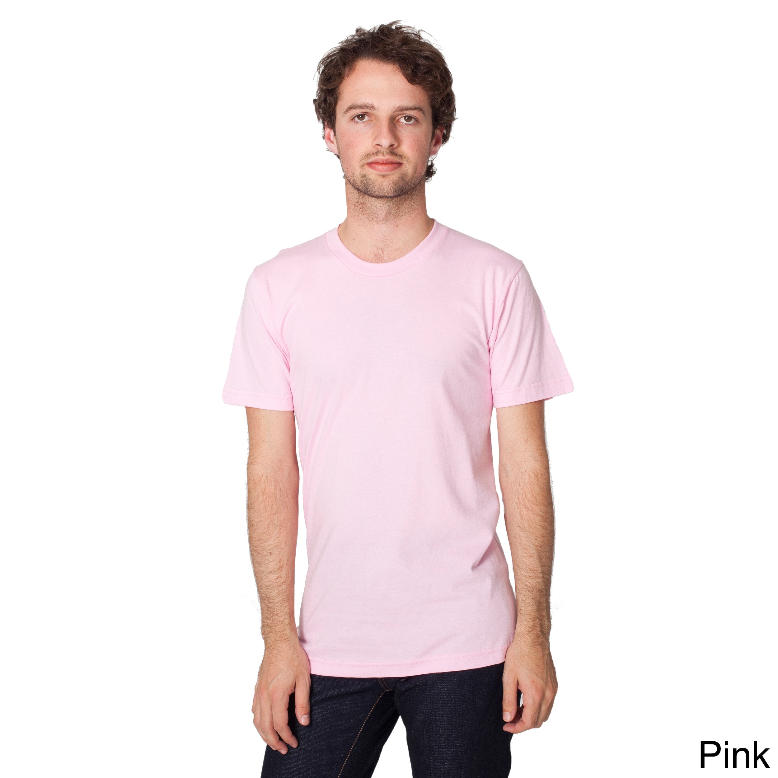 American Apparel American Apparel Unisex Fine Jersey Short Sleeve T shirt Pink Size XS