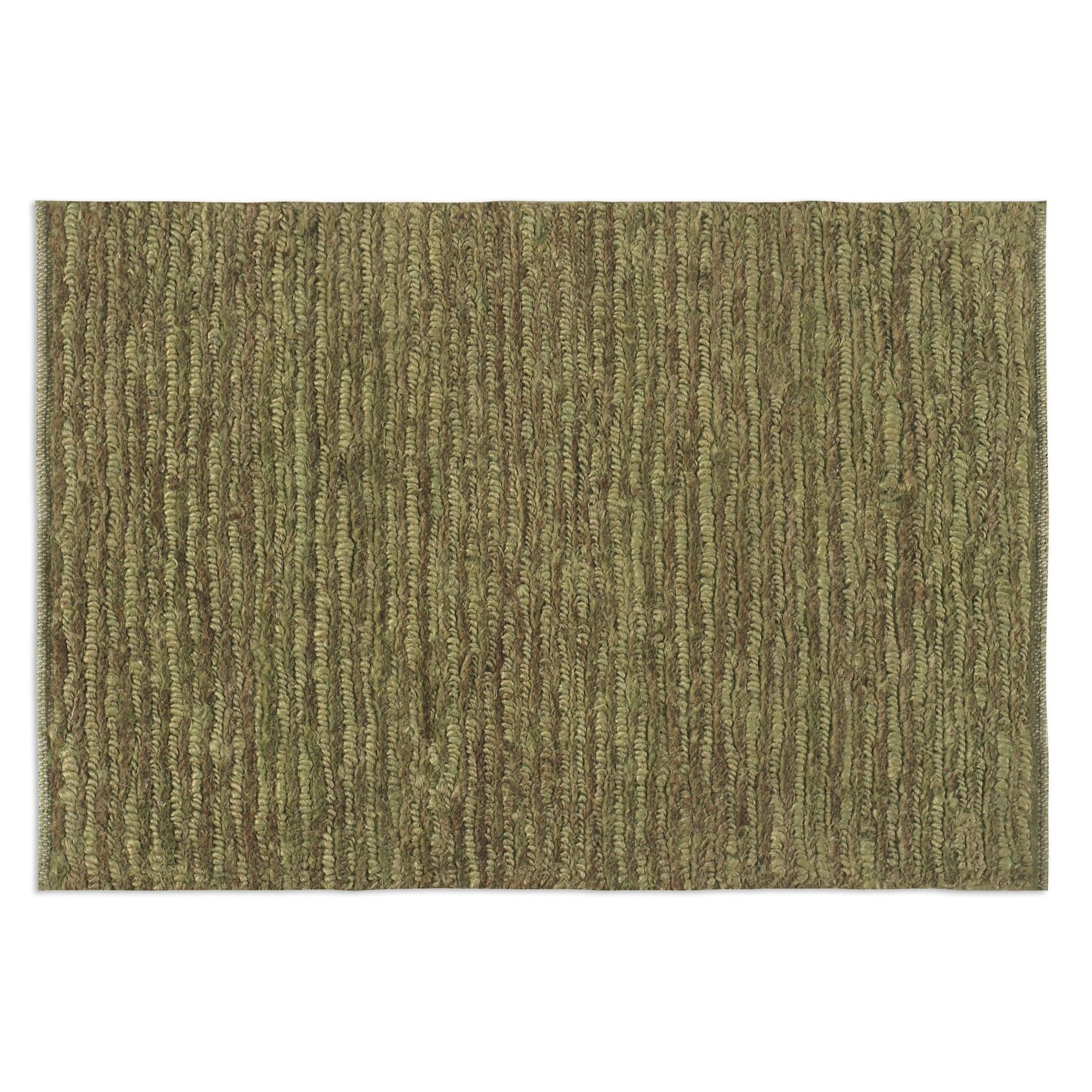 Hand knotted Jessore Washed Green Jute Area Rug (8 X 10)