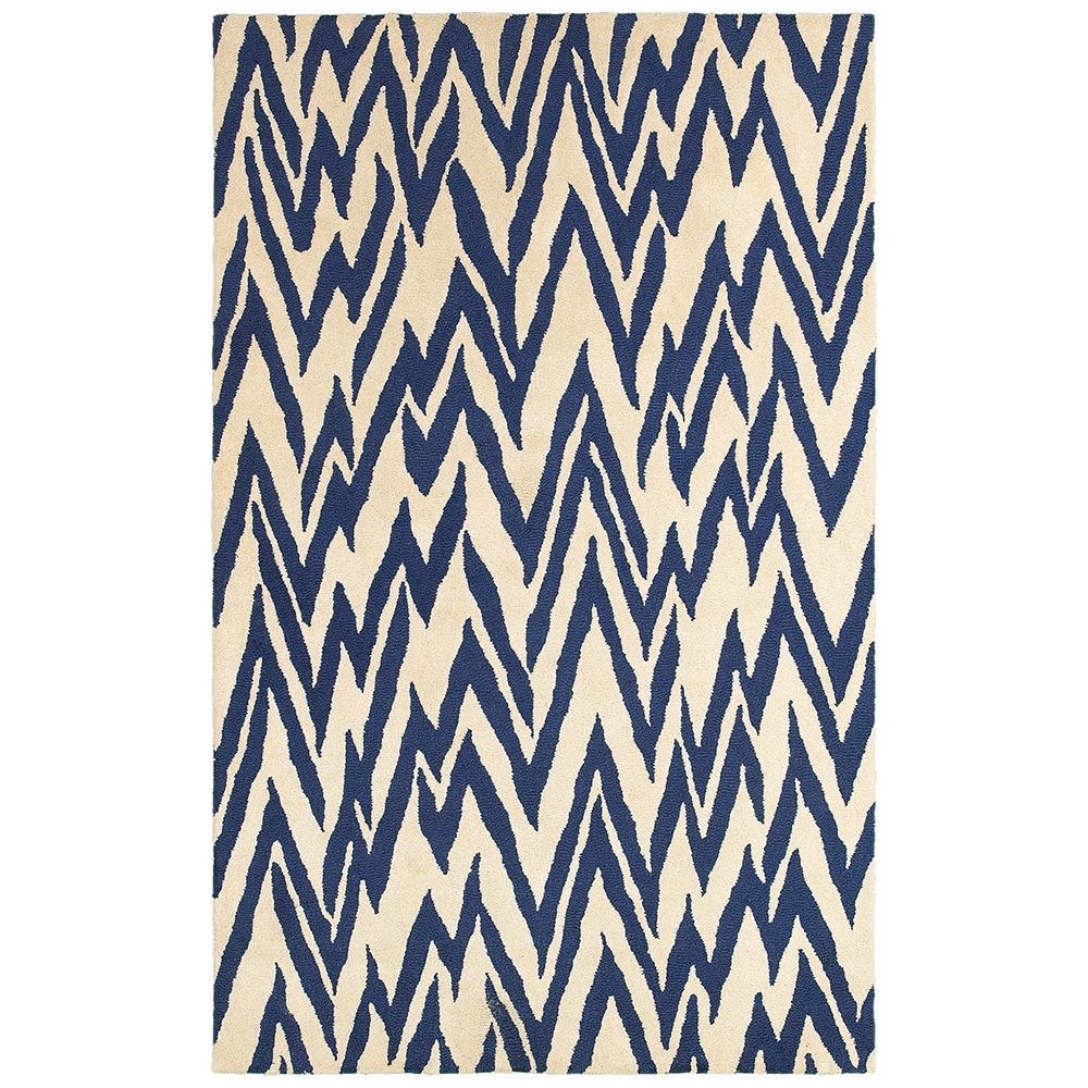 Dazzle Beige Blue Area Rug (8 X 10)