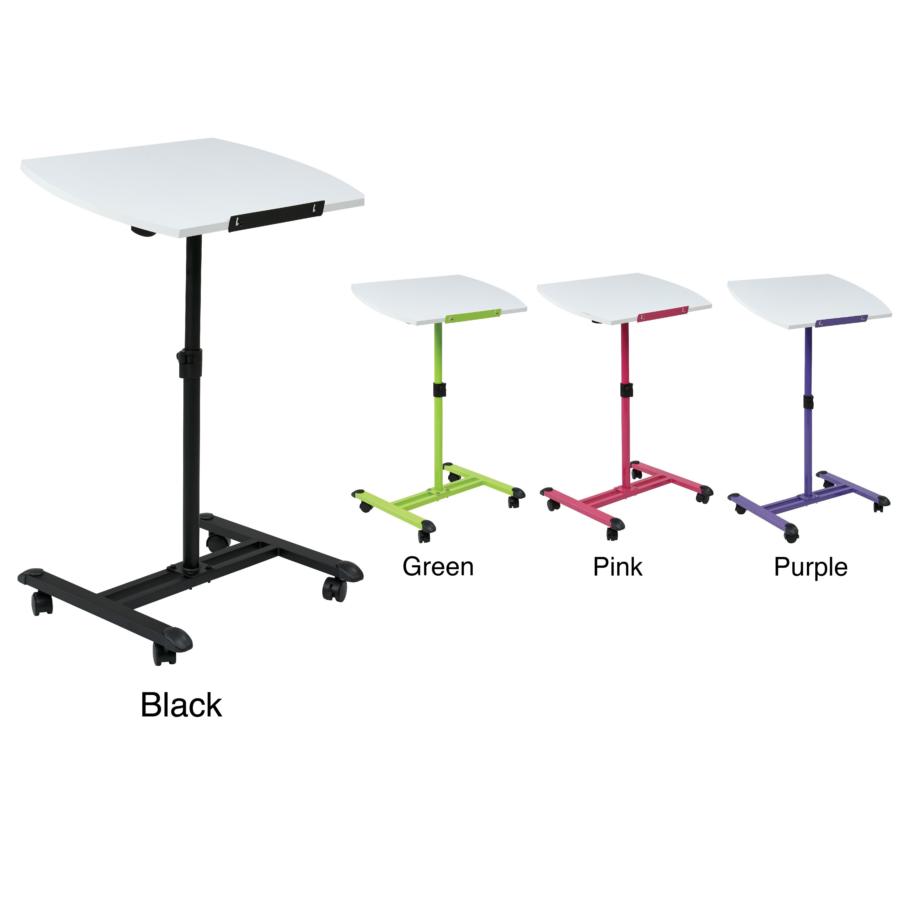 Adjustable Height Rolling Laptop Stand