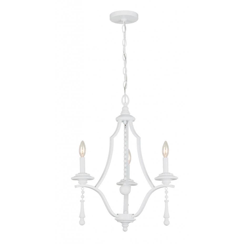 Parson 3 light Wet White Chandelier