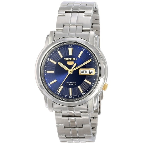 Seiko Men's 5 Silvertone Watch SNKL79K1 Men's Seiko Watches