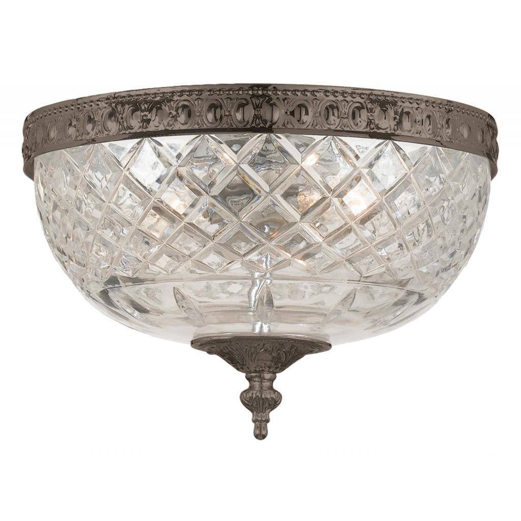 Crystorama Richmond Collection English Bronze Flush Mount