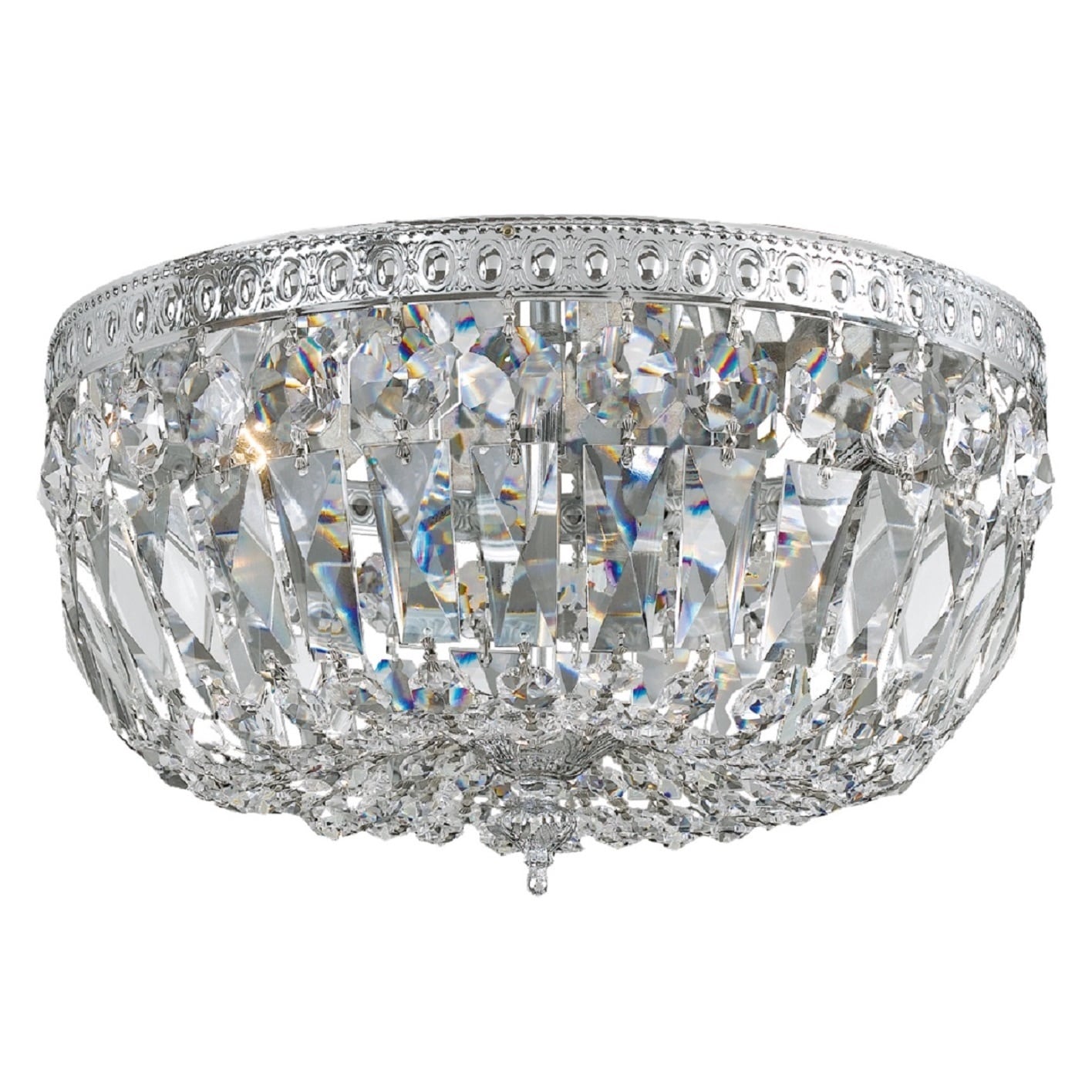 Richmond 3 light Chrome Flush Mount Ceiling Light