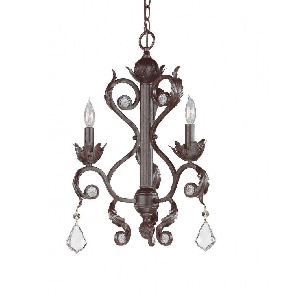 Winslow Dark Rust 3 light Chandelier