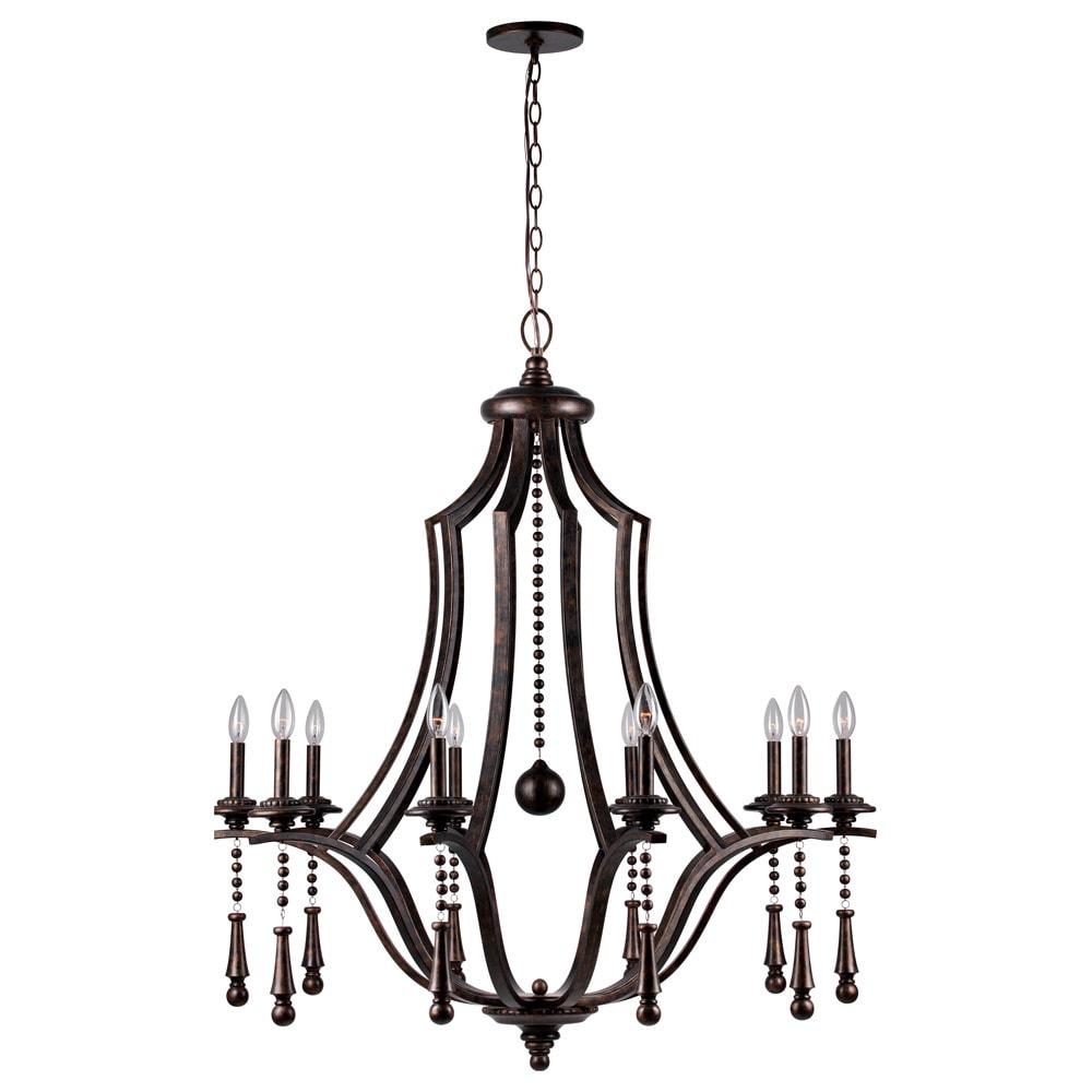 English Bronze 10 light Chandelier - Chandeliers For Bedrooms by Overstock.com