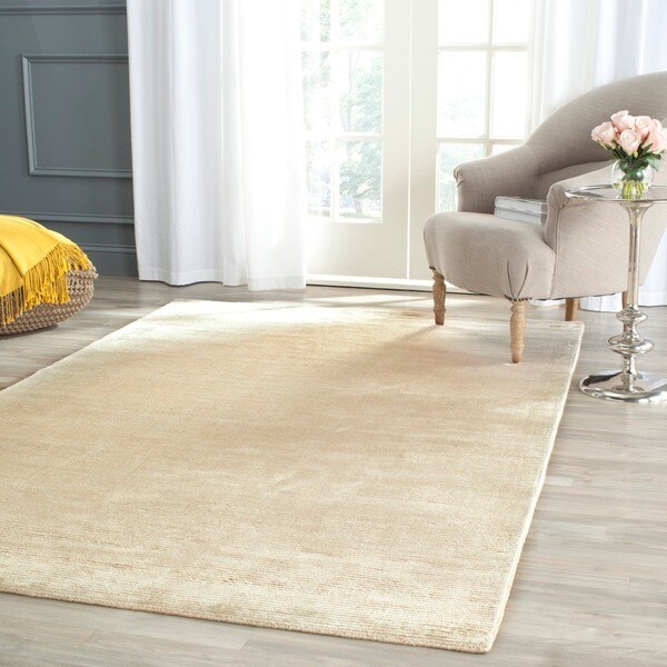 Safavieh Handmade Mirage Modern Tonal Beige Viscose Rug - 9' x 12'