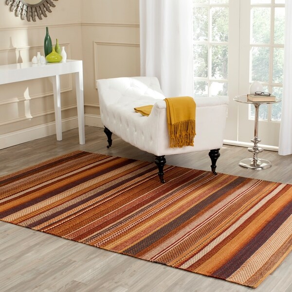 Safavieh Hand-knotted Kilim Rust Wool Rug - 8' x 10'