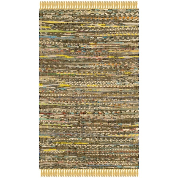 Safavieh Hand Woven Rag Light Blue/ Multi Cotton Rug (23 x 39)