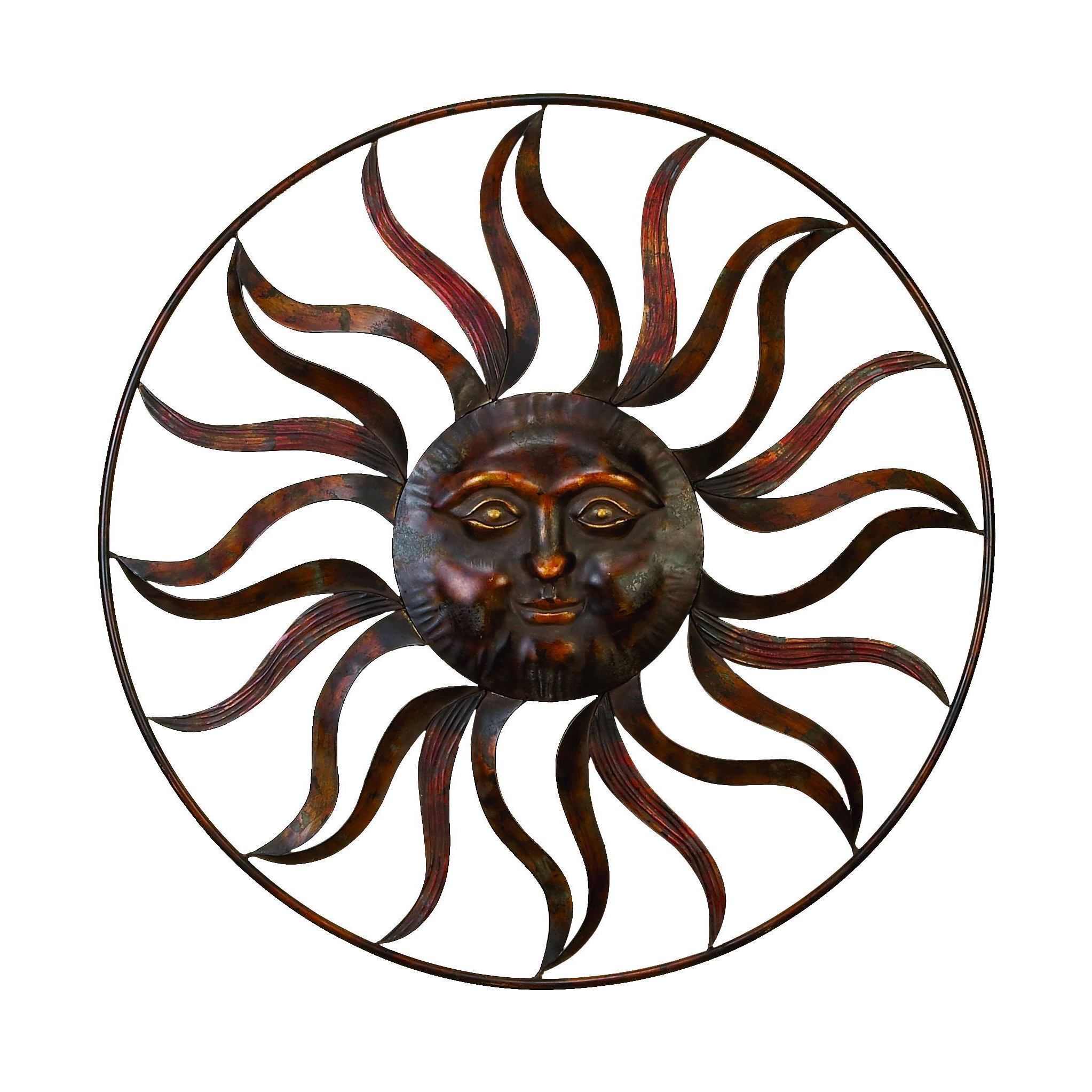 Metal Sun Wall Decor