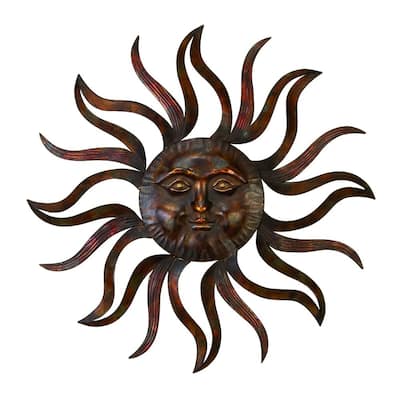 Metal Sun Wall Decor