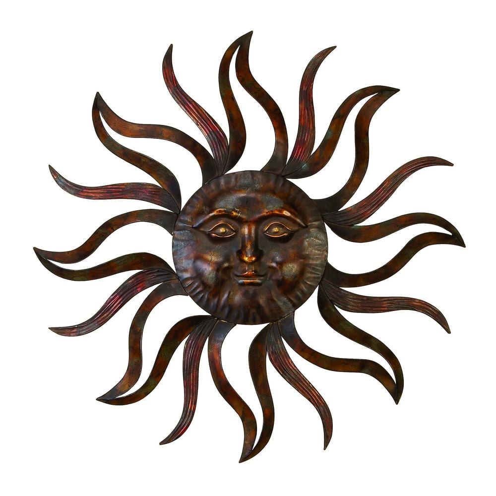 Metal Sun Wall Decor