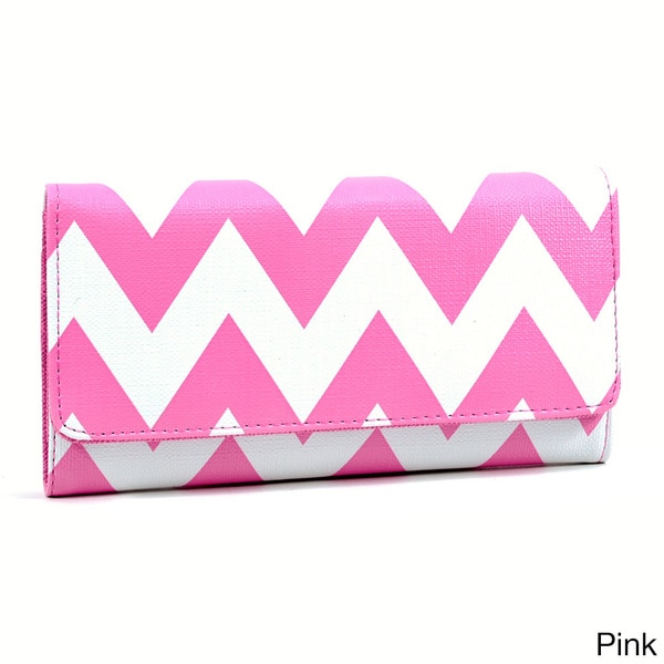 Chevron Tri fold Snap Closure Wallet   Great