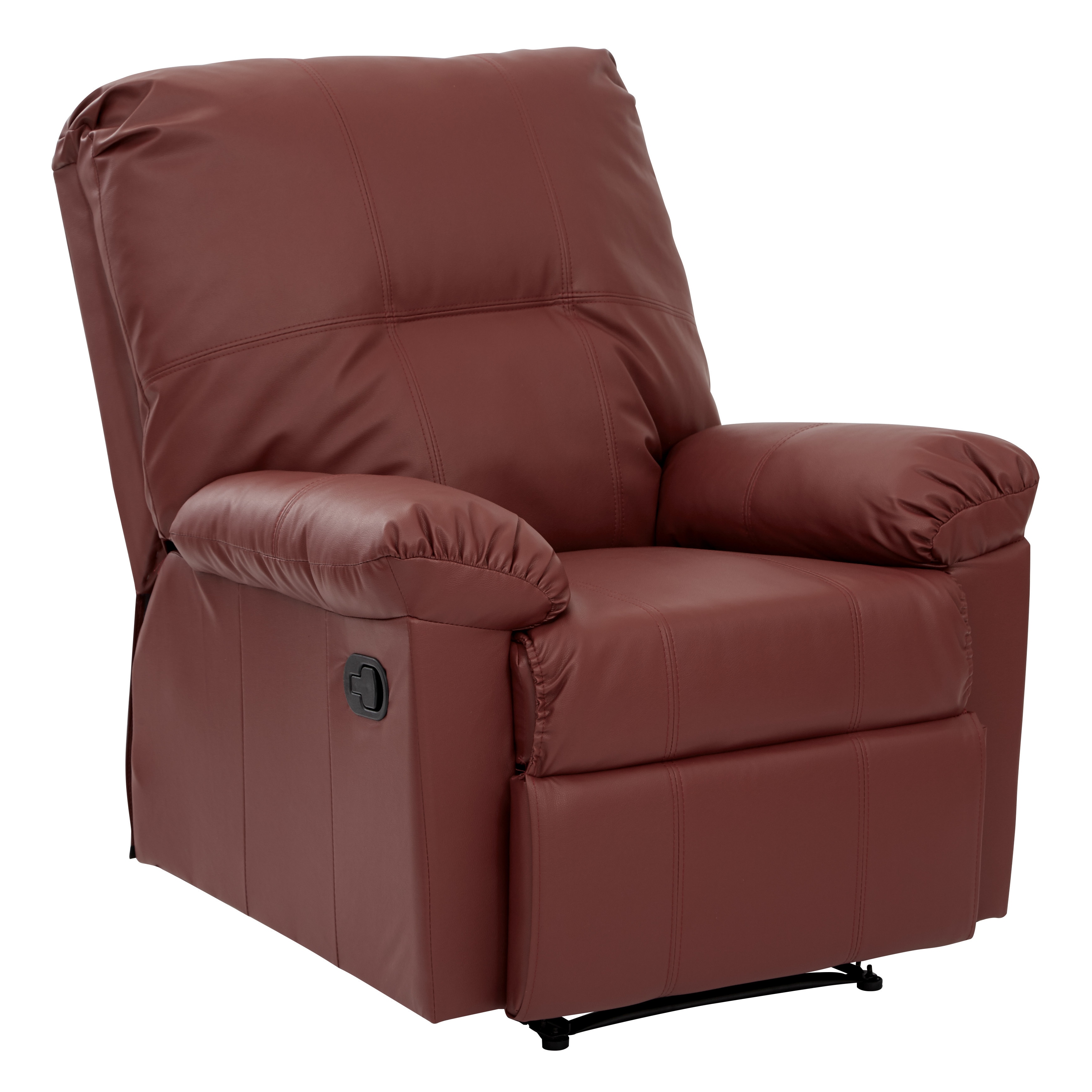 Kensington Eco friendly Leatherette Recliner With Solid Wood Legs