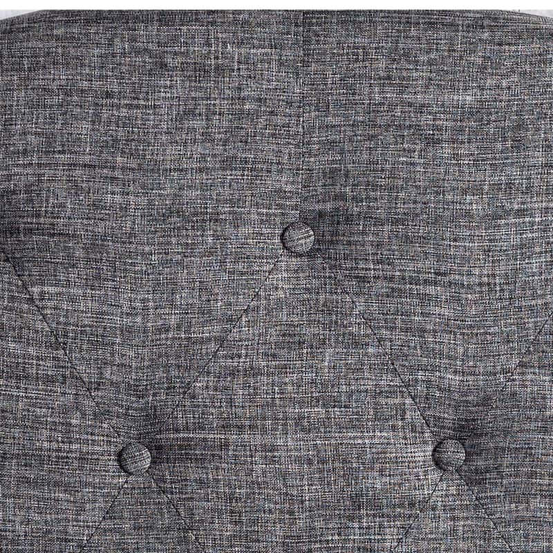 Furniture of America Kiff Modern Flax-Fabric Tufted Headboard