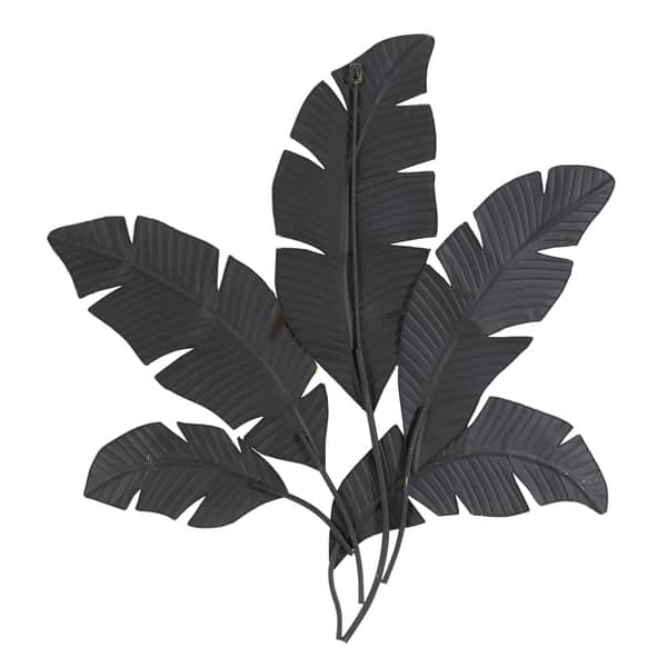 Natural 34 X 35 Inch Palm Leaves Metal Wall Decor By Studio 350 Overstock